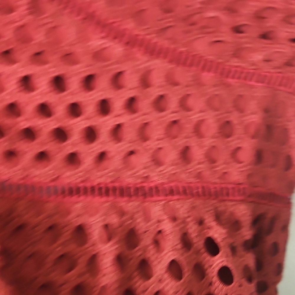 Abercrombie & Fitch Vibrant Red Lace Midi Dress - Picture 9 of 10
